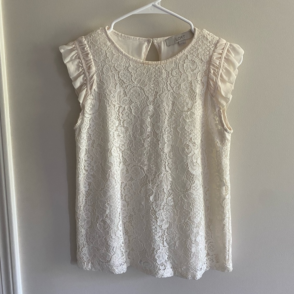 Loft lace top